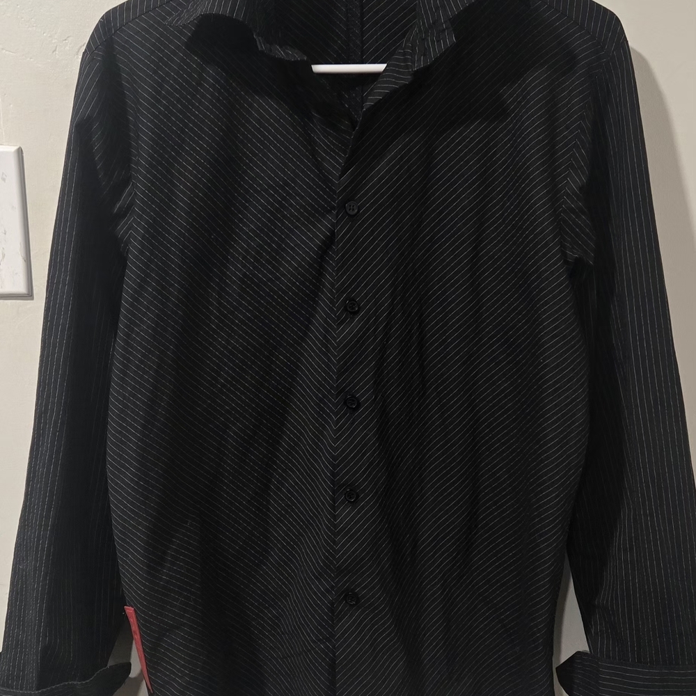Prada Linea Rossa Dark Pinstripe Button Down - Excellent, Like-New Condition